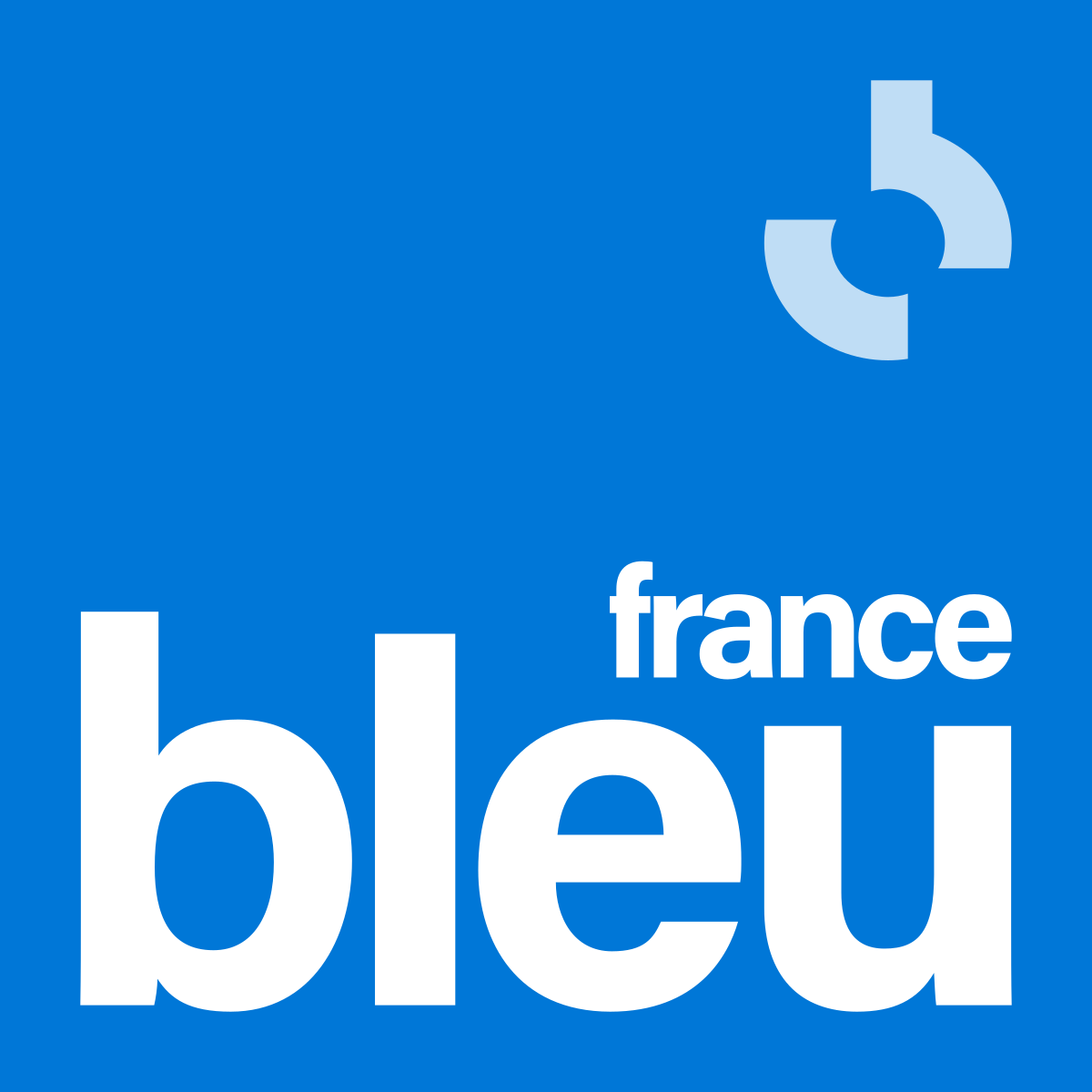CODINER logo France bleu pour l'application CODINER, de vente à emporter, de livraison de repas, de réservation de table